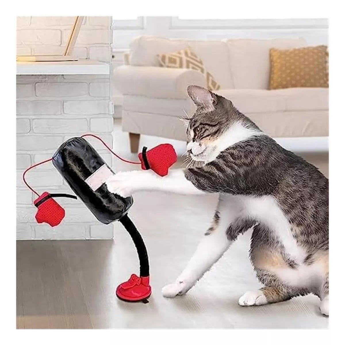 Mini Saco de Boxeo para Gatos