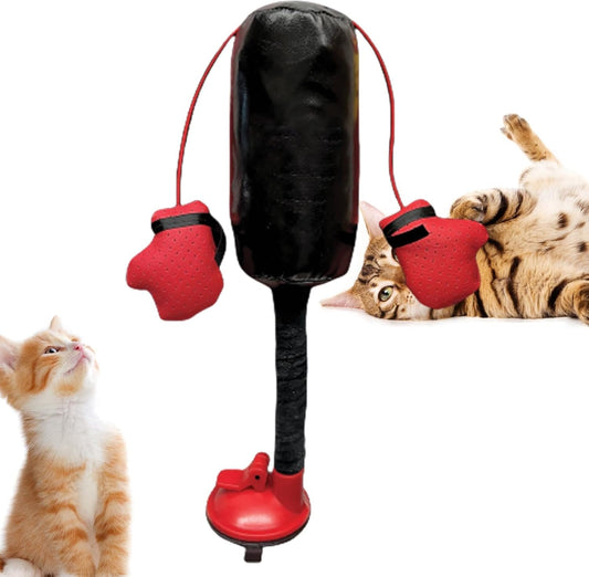 Mini Saco de Boxeo para Gatos