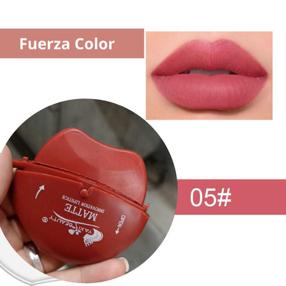 Labial mate en forma de labio