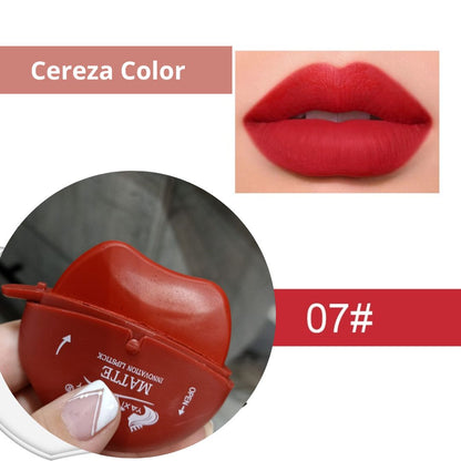 Labial mate en forma de labio