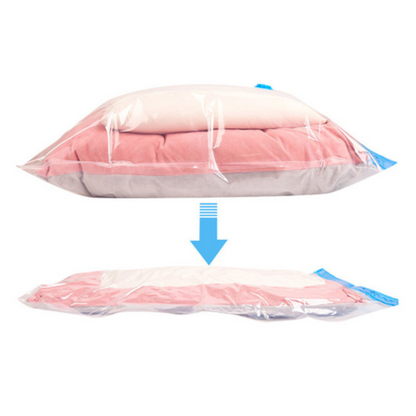 Set de 5 Bolsas de almacenamiento al vacío para ahorro de espacio + bomba