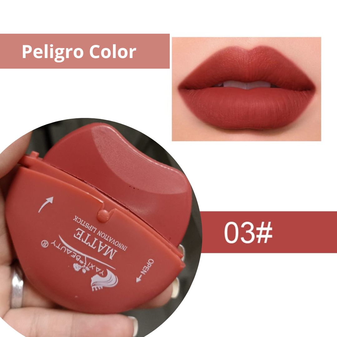 Labial mate en forma de labio