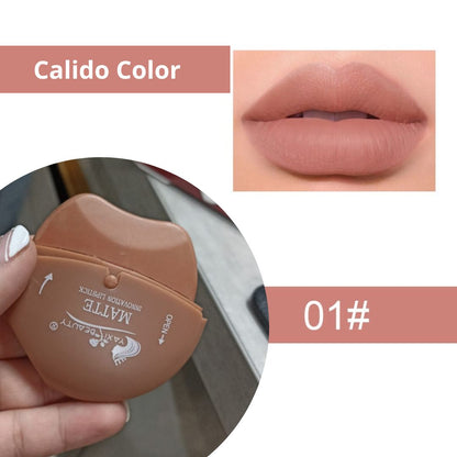 Labial mate en forma de labio