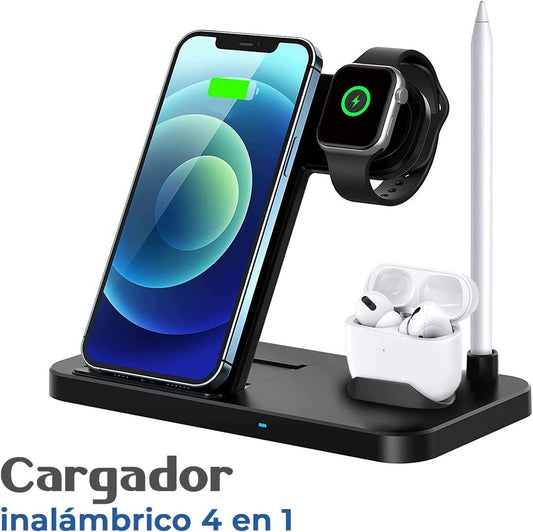 Cargador inalámbrico de escritorio 4 EN 1