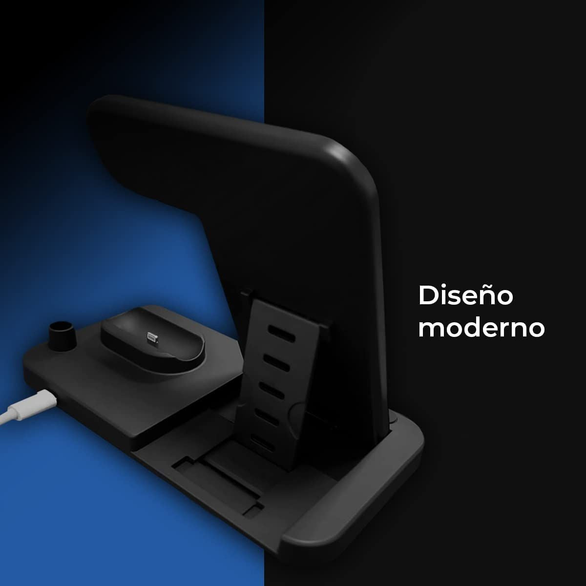 Cargador inalámbrico de escritorio 4 EN 1