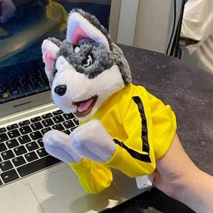 Juguete husky boxeador
