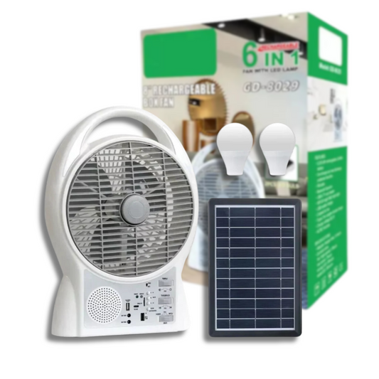 Ventilador Solar Recargable