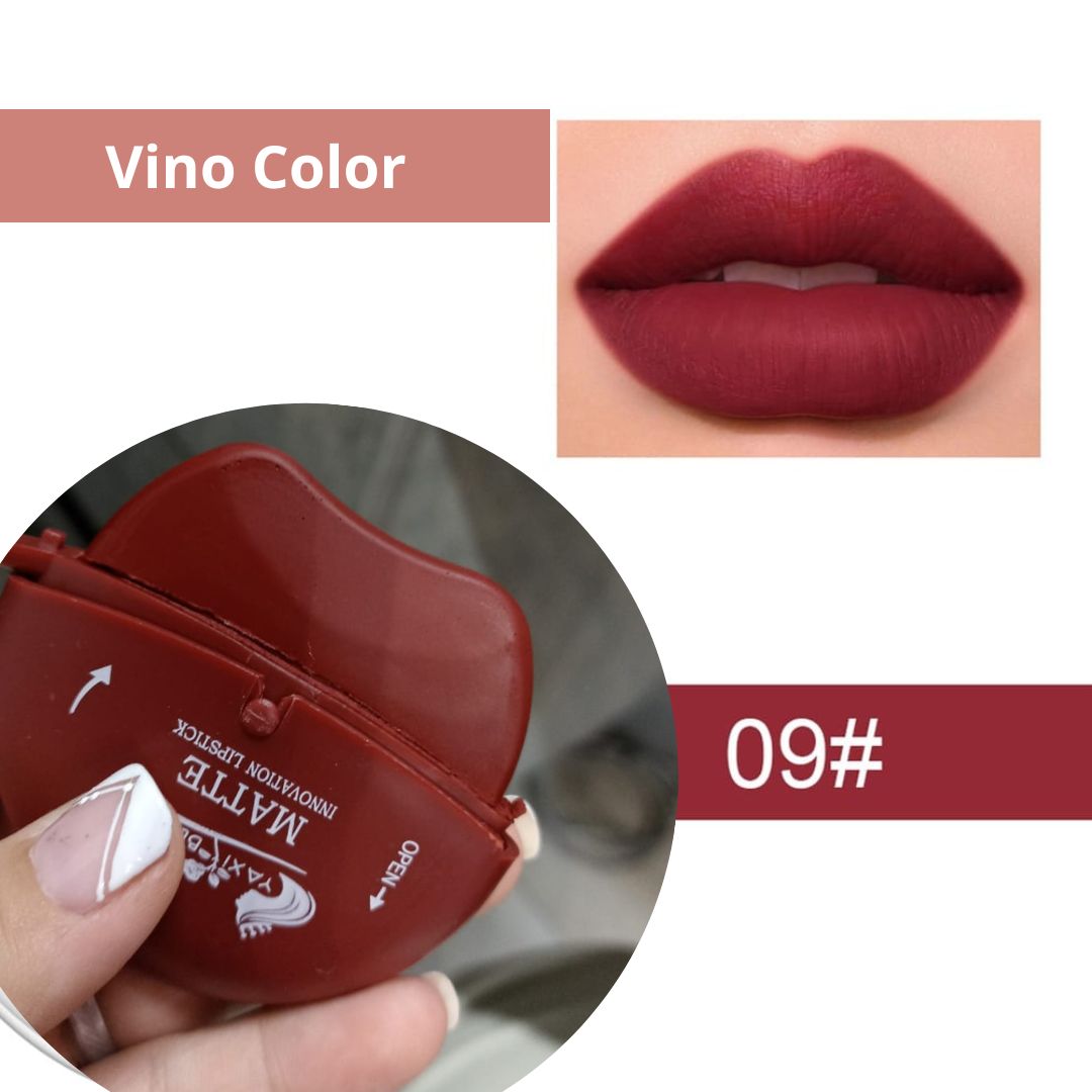 Labial mate en forma de labio