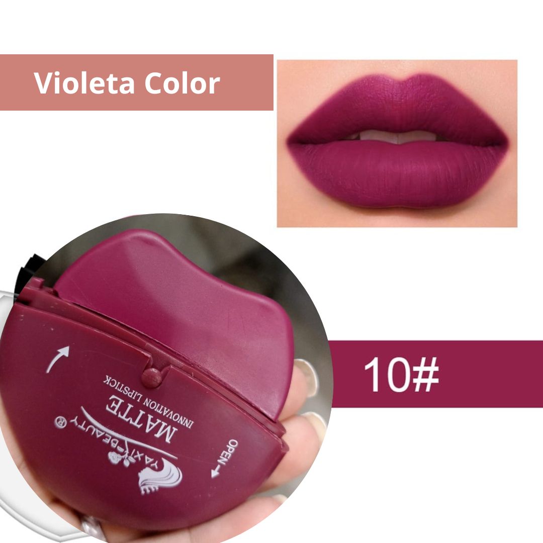 Labial mate en forma de labio