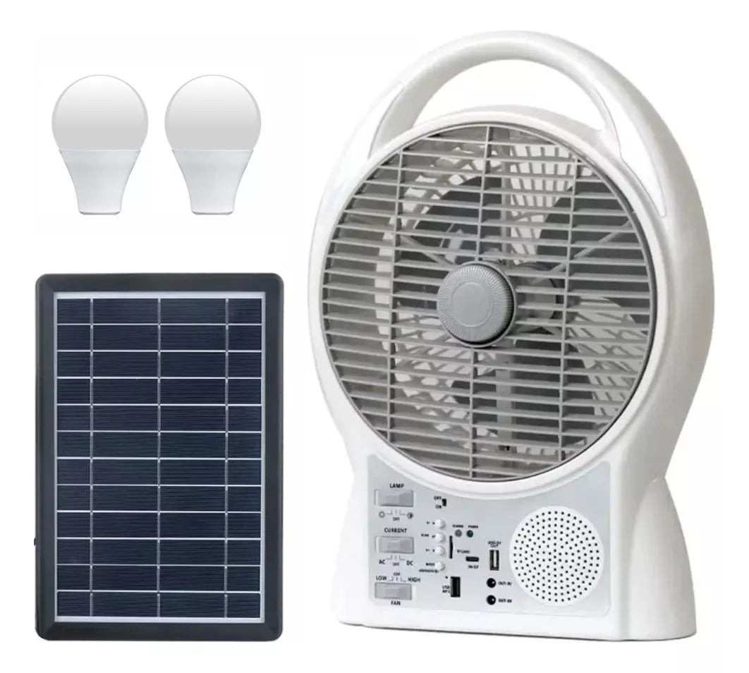 Ventilador Solar Recargable