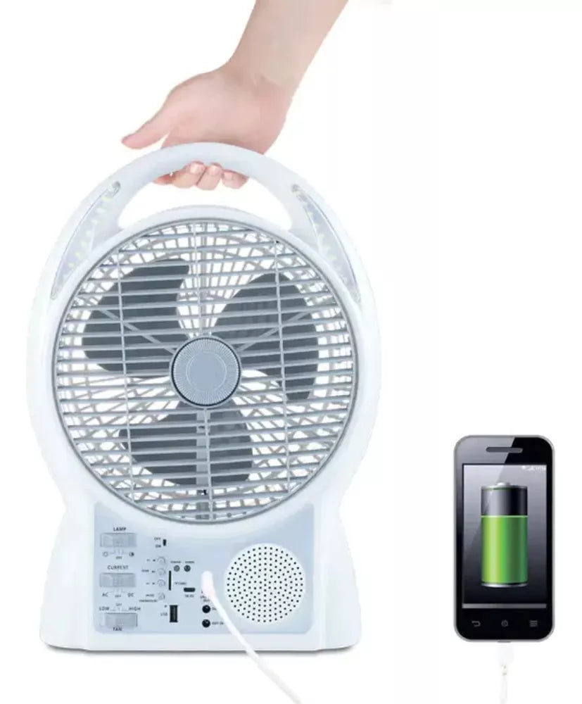 Ventilador Solar Recargable