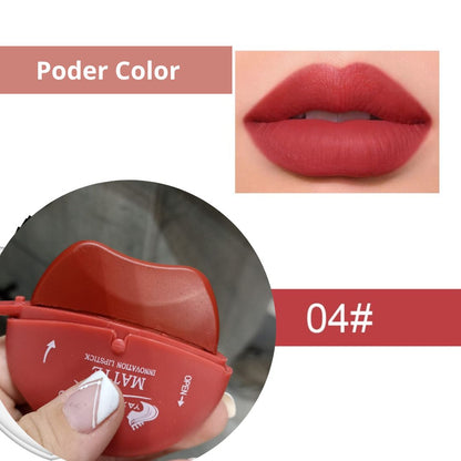 Labial mate en forma de labio