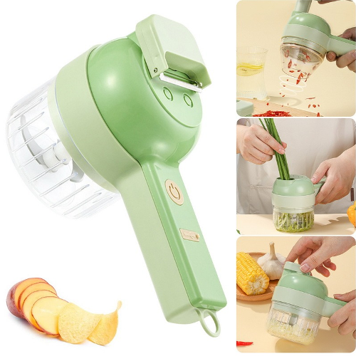 CORTADOR DE VERDURAS ELÉCTRICO 4 EN 1