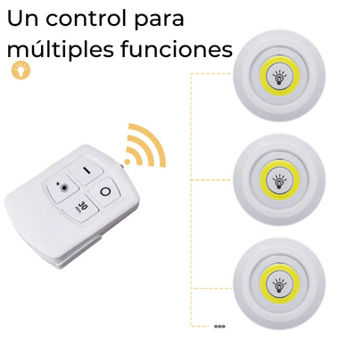 💡KIT DE 3 LAMPARAS LED INALÁMBRICAS💡